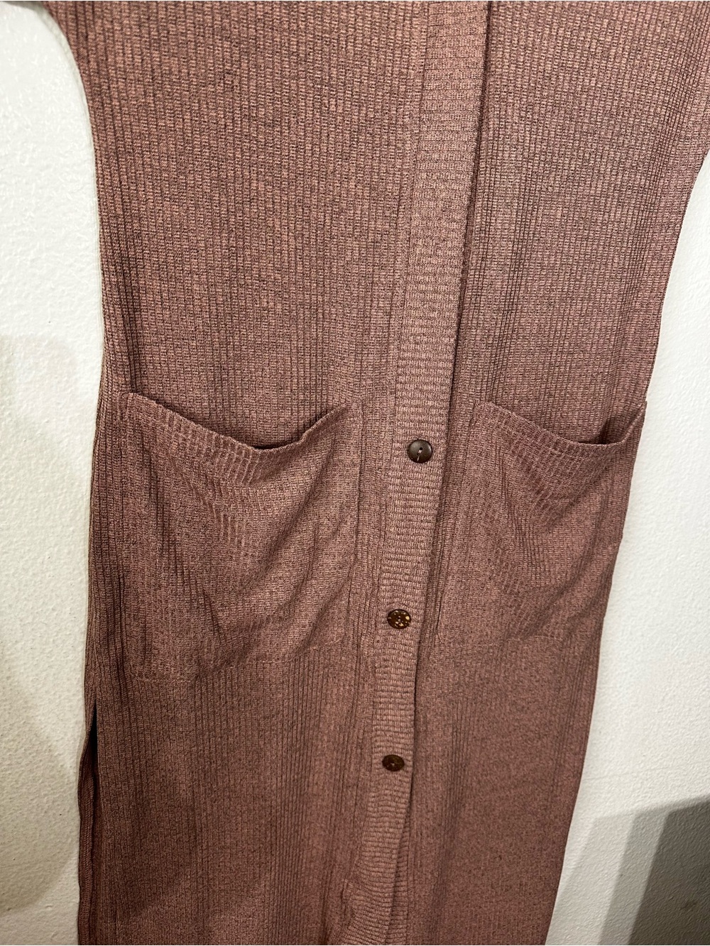 KORI Long Open Cardigan Or Summer Casual Lighweight Button Down Dress - Picture 8 of 10